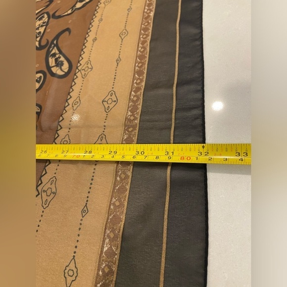 Chocolate brown Bianca Nygard Scarf 32 X 32 Inches - Picture 15 of 15